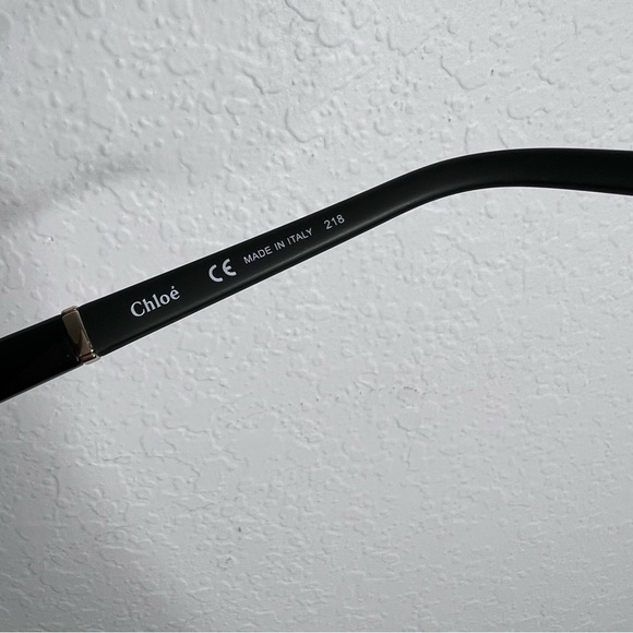 Chloe sunglasses black large round squared women - Picture 9 of 13